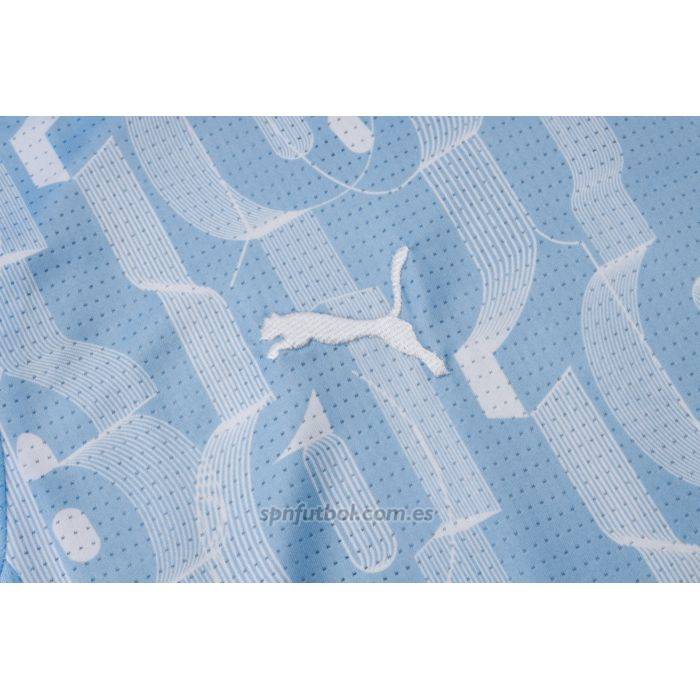 Chandal del Manchester City Manga Corta 2024-2025 Azul - Pantalon Corto